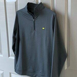 Peter Millar men’s quarter zip pullover Medium 
Master’s golf tournament logo